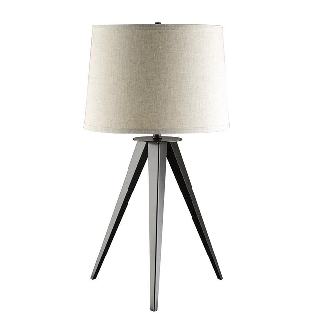 Grey and Black Tripod Floor Lamp Table Lamps TriadCommerceInc Default Title