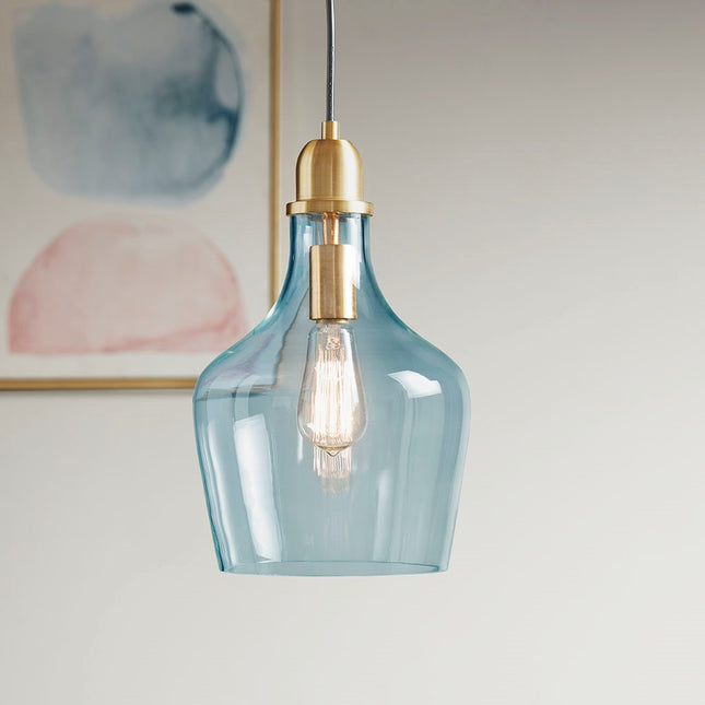 Bell Shaped Glass Pendant Pendant Lights TriadCommerceInc   