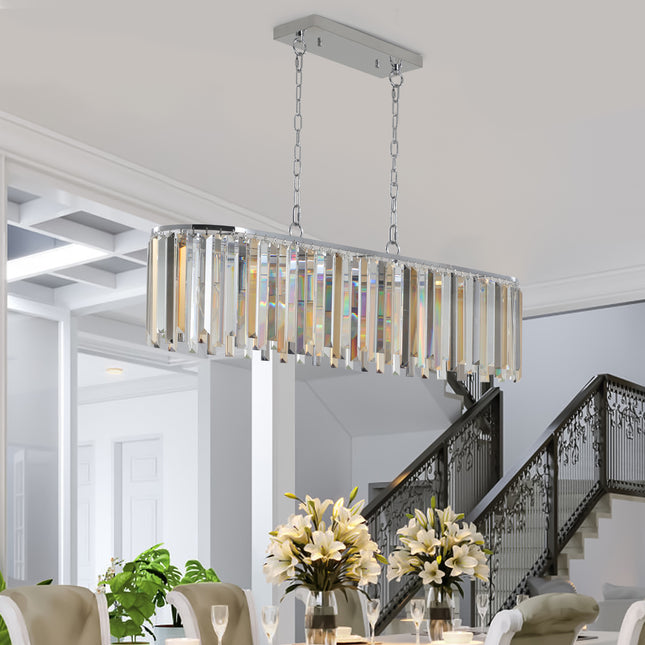 Modern Oval Crystal ceiling chandelier Luxury Home Decor Light Fixture Chandeliers TriadCommerceInc