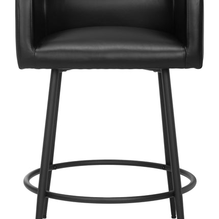 Horbat Counter Stool (Set of 2) Black Counter Stools TriadCommerceInc   