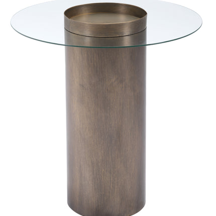 Emi End Table Antique Bronze Side Tables [TriadCommerceInc]   