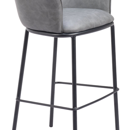 Garston Barstool Gray Barstools TriadCommerceInc   