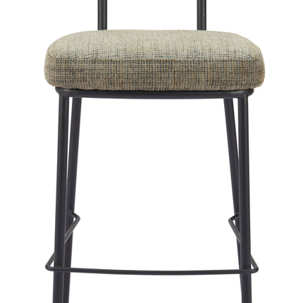 Kede Barstool Green Tweed Barstools [TriadCommerceInc]   