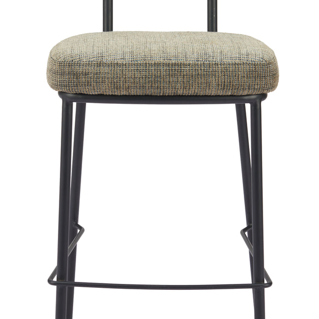 Kede Barstool Green Tweed Barstools TriadCommerceInc   