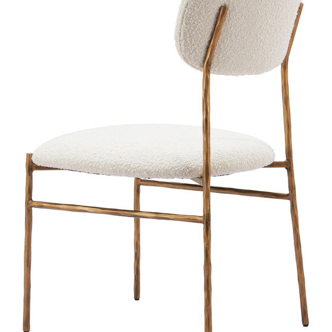 Sydhavnen Dining Chair Cream & Gold Chairs TriadCommerceInc   