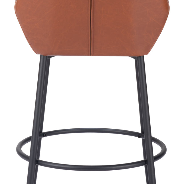 Vila Barstool (Set of 2) Brown Barstools TriadCommerceInc   