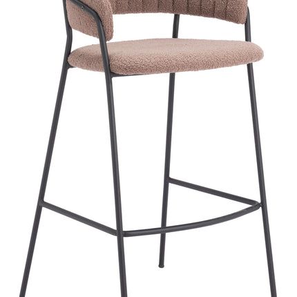 Josephine Barstool (Set of 2) Brown Barstools TriadCommerceInc Default Title  