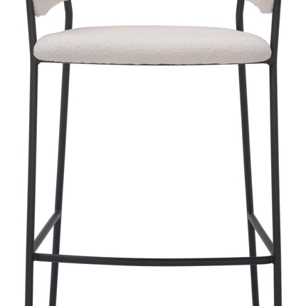 Josephine Barstool (Set of 2) Cream Barstools TriadCommerceInc   