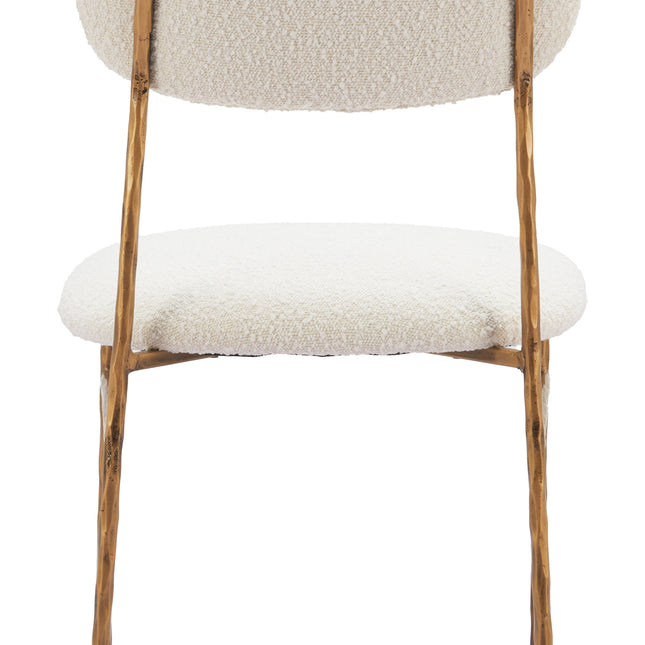 Sydhavnen Dining Chair Cream & Gold Chairs TriadCommerceInc   