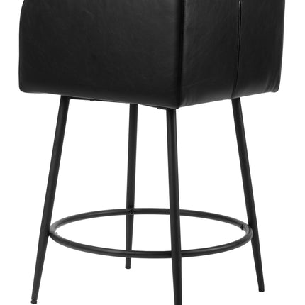 Horbat Counter Stool (Set of 2) Black Counter Stools TriadCommerceInc   