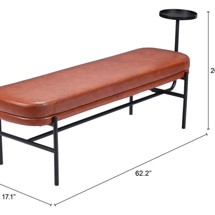 Ploce Bench Brown Benches TriadCommerceInc   