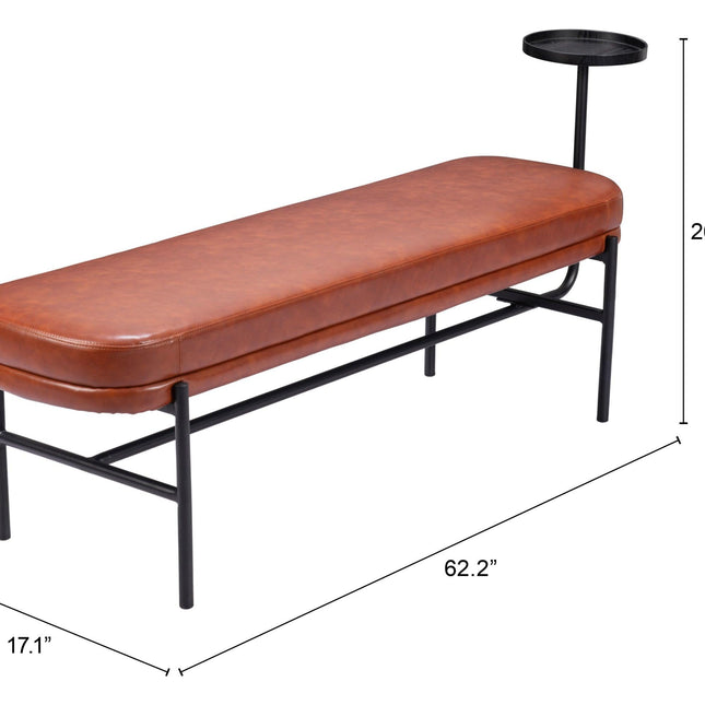 Ploce Bench Brown Benches TriadCommerceInc   