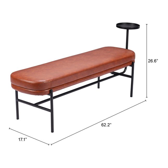 Ploce Bench Brown Benches [TriadCommerceInc]   