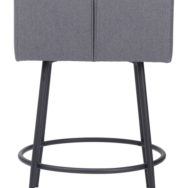 Horbat Counter Stool (Set of 2) Gray Counter Stools TriadCommerceInc   