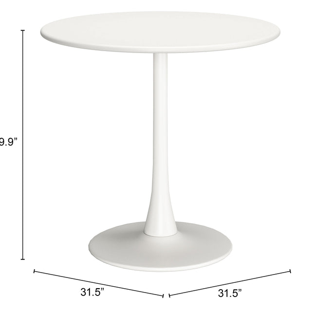 Soleil Dining Table White Tables TriadCommerceInc   