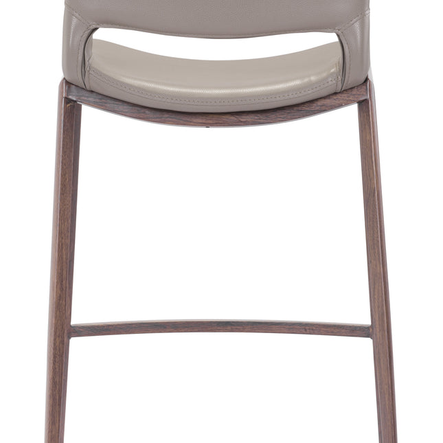 Ace Barstool (Set of 2) Brown & Walnut Barstools TriadCommerceInc   