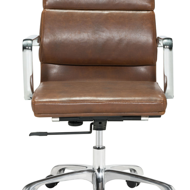 Ithaca Office Chair Vintage Brown Chairs TriadCommerceInc   