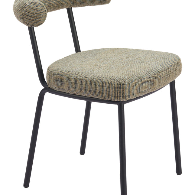 Kede Dining Chair (Set of 2) Green Tweed Chairs TriadCommerceInc   