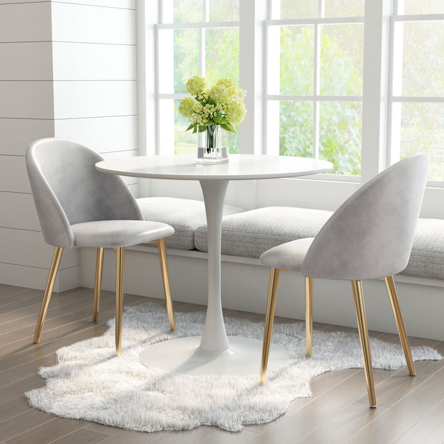 Opus Dining Table White Tables TriadCommerceInc   