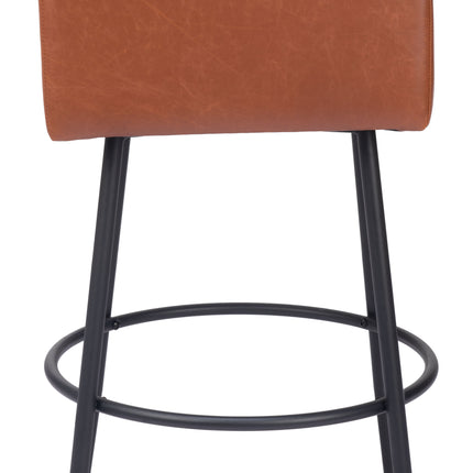 Horbat Barstool (Set of 2) Brown Barstools [TriadCommerceInc]   