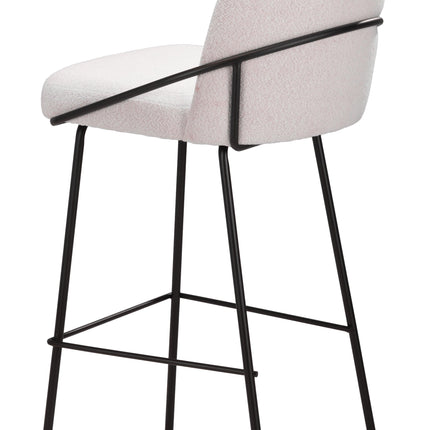 Jambi Barstool (Set of 2) Ivory Barstools [TriadCommerceInc]   