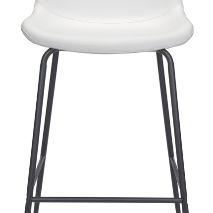 Byron Barstool White Barstools TriadCommerceInc   