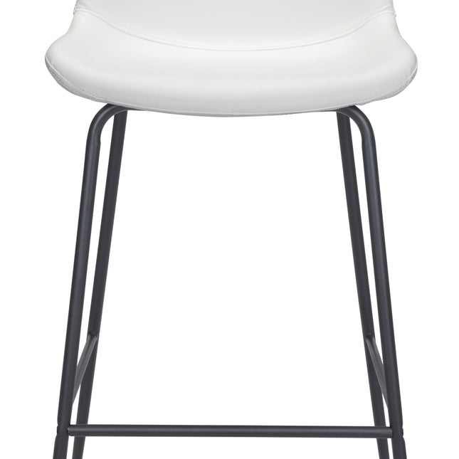 Byron Barstool White Barstools TriadCommerceInc   