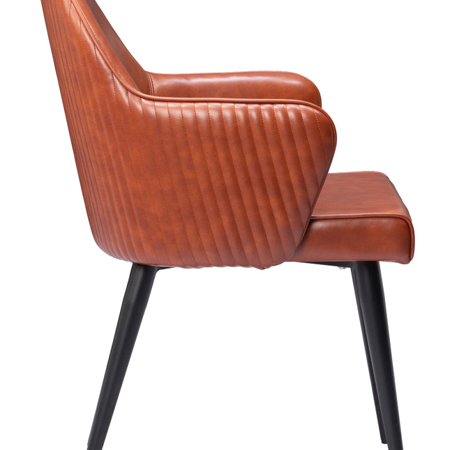 Silloth Dining Chair Brown Chairs TriadCommerceInc   