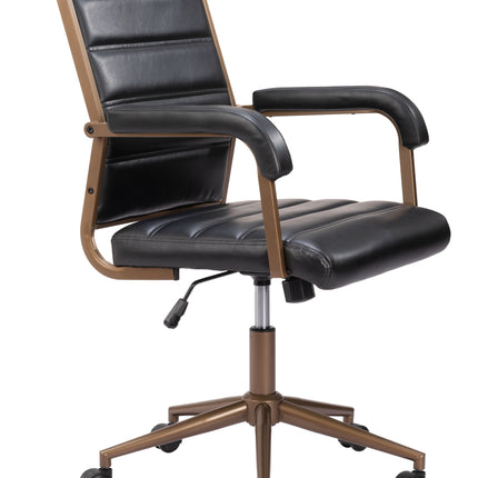 Auction Office Chair Vintage Black Chairs TriadCommerceInc   