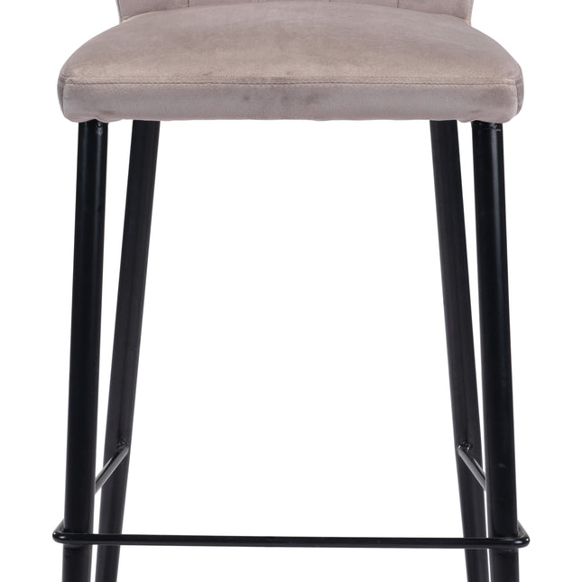 Manchester Barstool (Set of 2) Gray Barstools TriadCommerceInc   