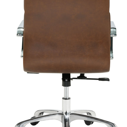 Ithaca Office Chair Vintage Brown Chairs TriadCommerceInc   