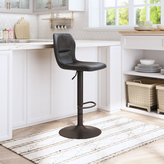 Vital Barstool Vintage Black & Dark Bronze Barstools TriadCommerceInc   