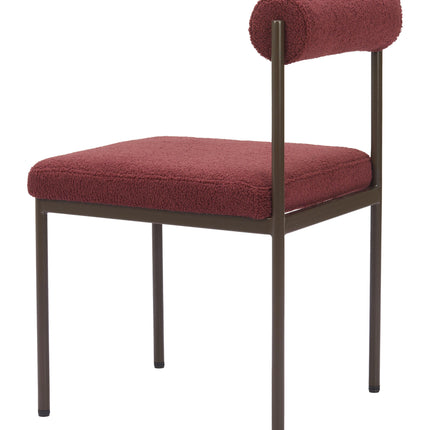 Livorno Dining Chair Red & Bronze Chairs TriadCommerceInc   