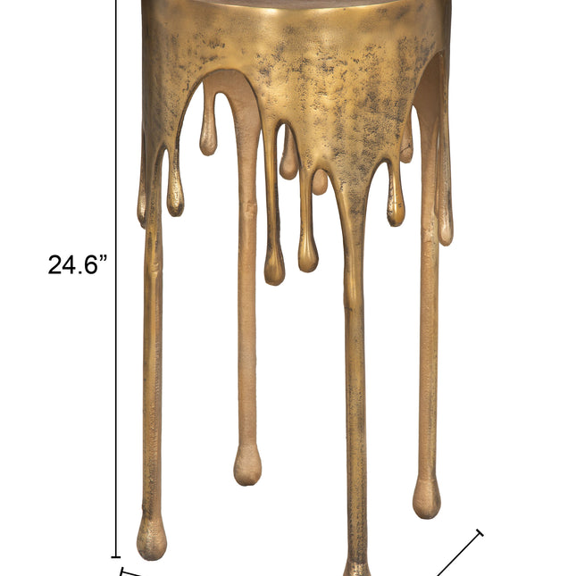 Drip Accent Table Antique Brass Accent tables TriadCommerceInc   