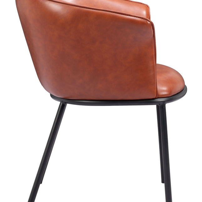 Garston Dining Chair Brown Chairs TriadCommerceInc   