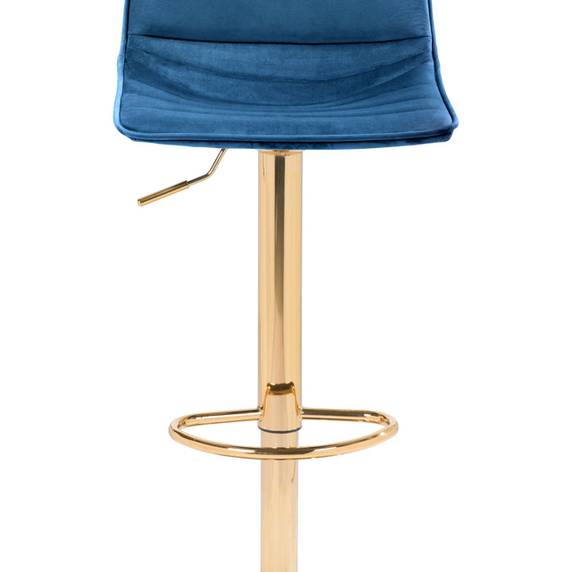 Prima Barstool Dark Blue & Gold Barstools TriadCommerceInc   