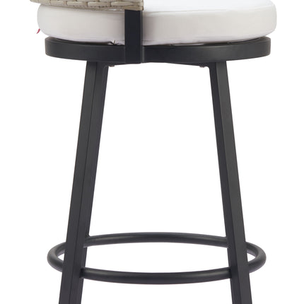 Midnight Wave Barstool White Seating TriadCommerceInc   