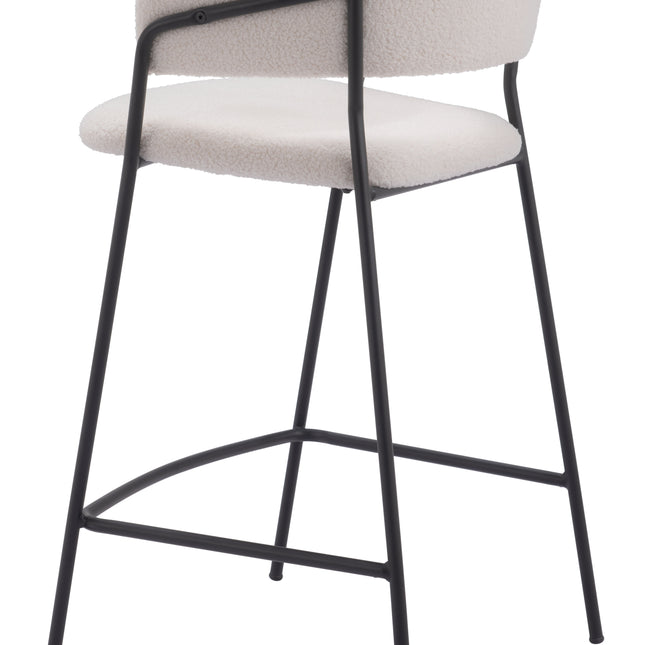 Josephine Counter Stool (Set of 2) Cream Counter Stools TriadCommerceInc   