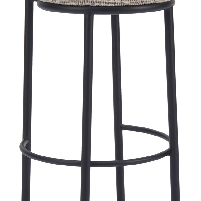 Sisal Barstool (Set of 2) Beige Tweed Barstools TriadCommerceInc   