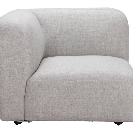 Biak Corner Chair Gray Sofas TriadCommerceInc   