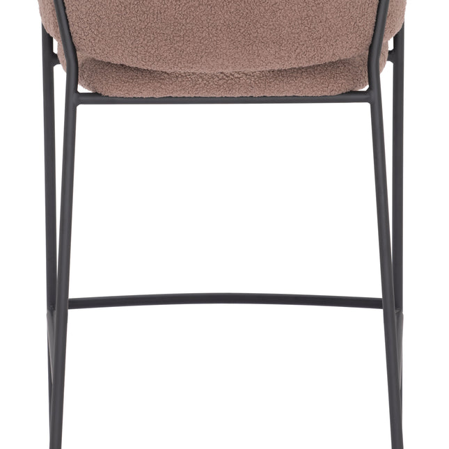 Marcel Barstool (Set of 2) Brown Barstools TriadCommerceInc   