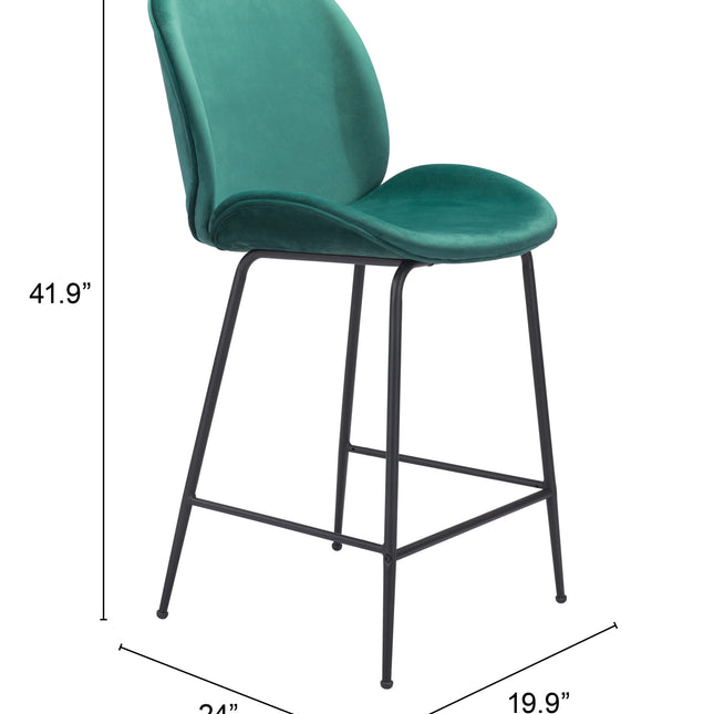 Miles Counter Stool Green Counter Stools TriadCommerceInc   