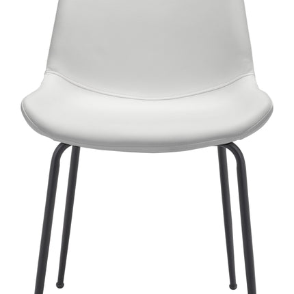 Byron Dining Chair (Set of 2) White Chairs [TriadCommerceInc]   