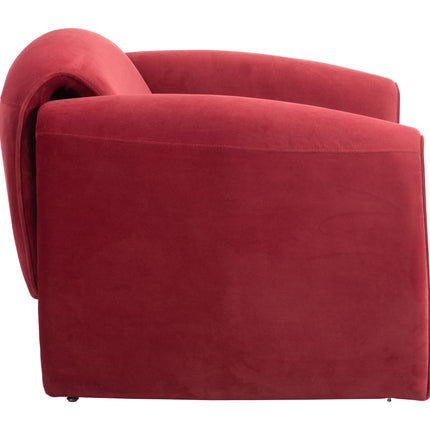 Horten Accent Chair Red Chairs [TriadCommerceInc]   