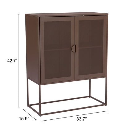 Lazaro Cabinet Bronze Storage TriadCommerceInc   