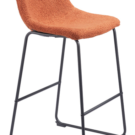 Smart Barstool (Set of 2) Burnt Orange Barstools [TriadCommerceInc]   