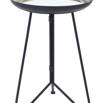 Foley Accent Table Gold & Black Accent tables TriadCommerceInc   