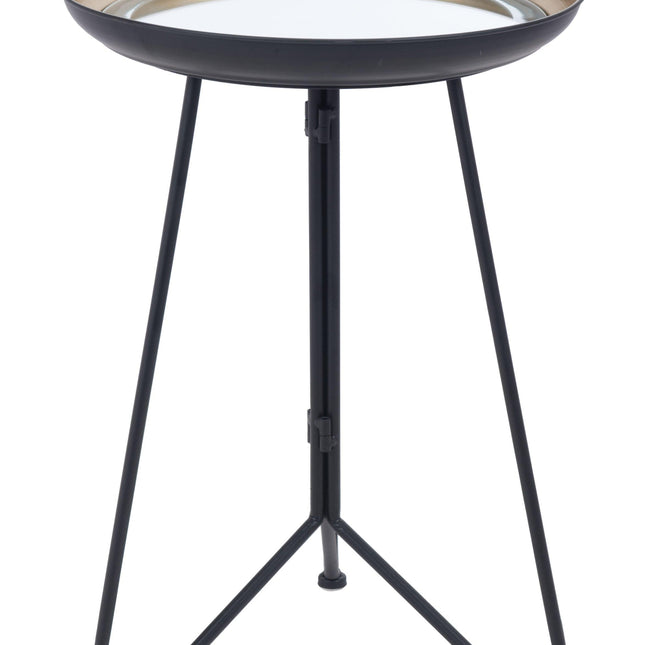 Foley Accent Table Gold & Black Accent tables TriadCommerceInc   