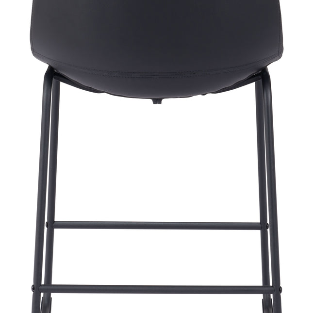 Smart Counter Stool (Set of 2) Black Counter Stools TriadCommerceInc   