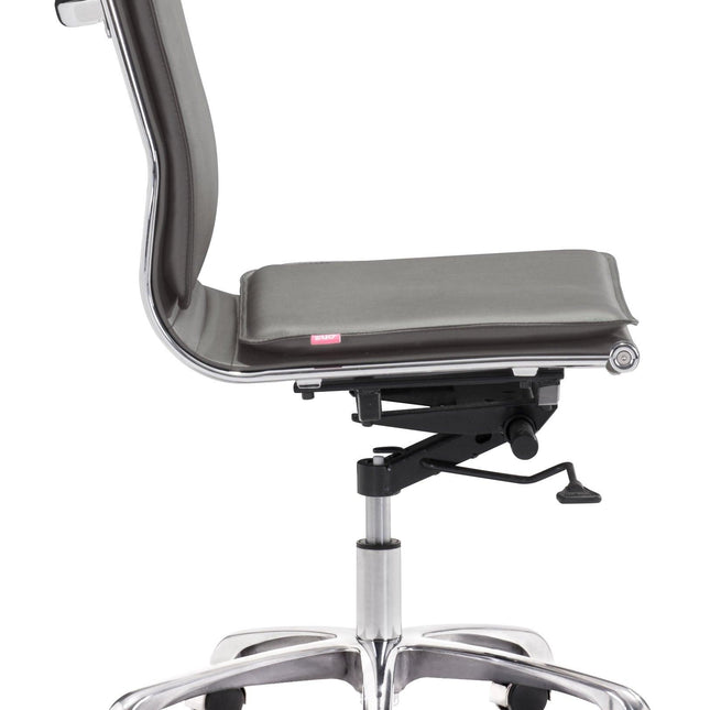 Lider Plus Armless Office Chair Gray Chairs TriadCommerceInc   